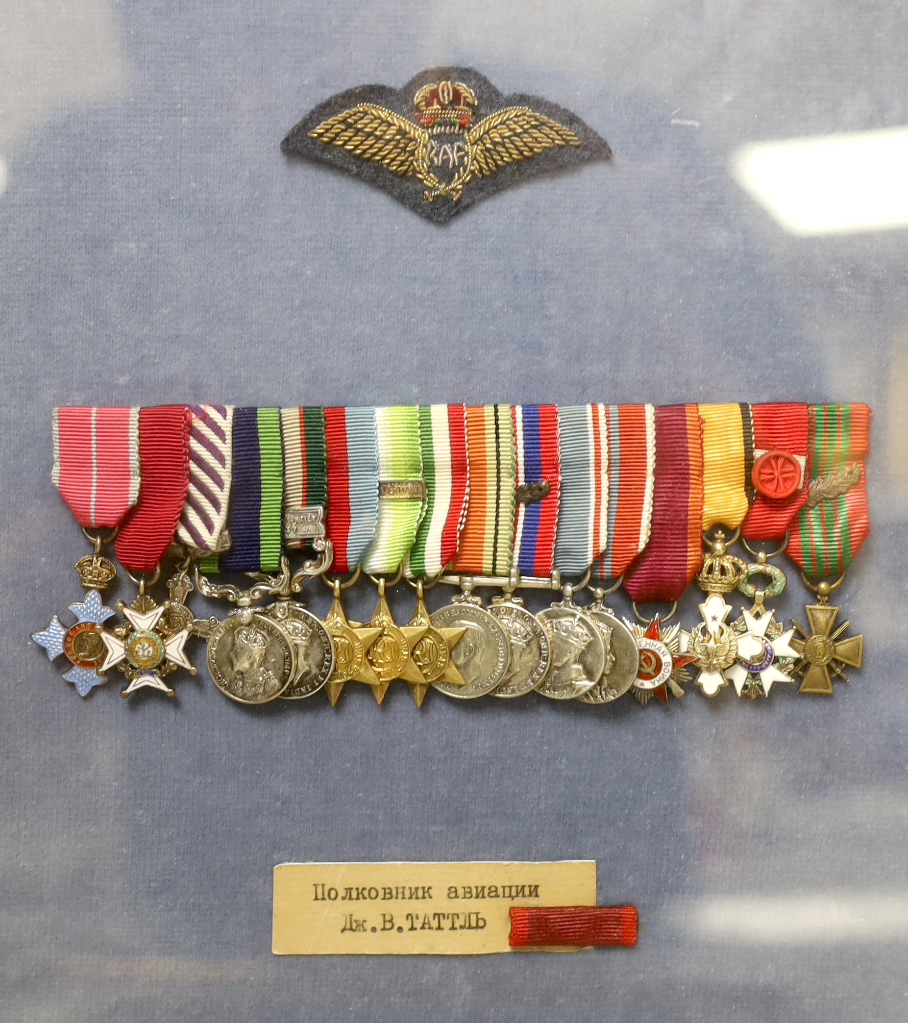 A group of sixteen dress medals awarded to Sir Geoffrey William Tuttle (1906-1989)